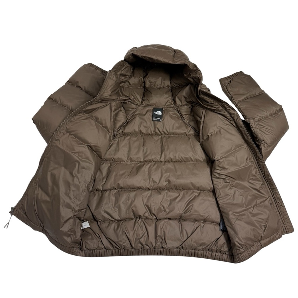 The North Face Brown Hooded Puffer Jacket NWT - Picture 8 of 16